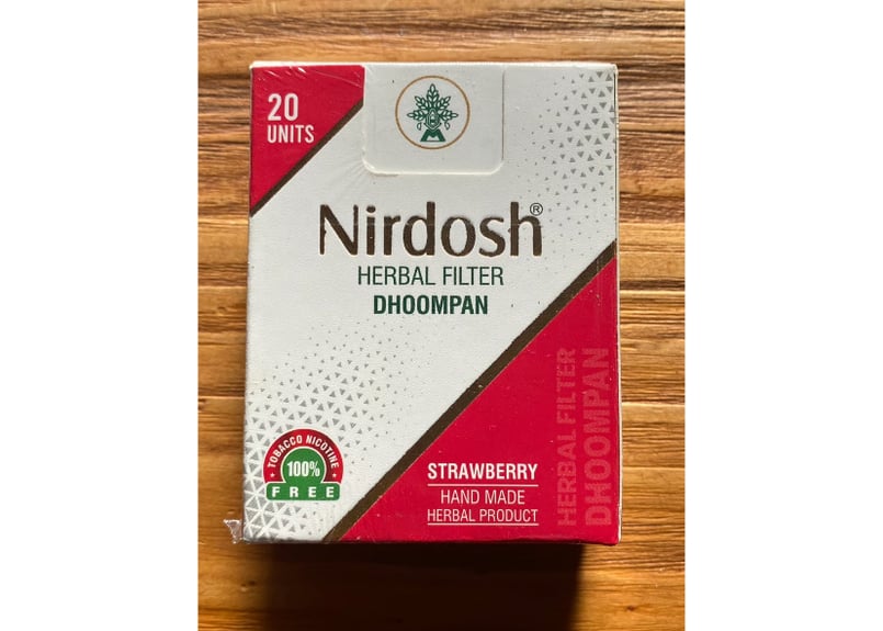 Nirdosh Herbal Filter Dhoompan【ストロベリー】 | Organi