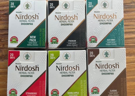 【6箱set】Nirdosh Herbal Filter Dhoompan 新パッケージ全種set