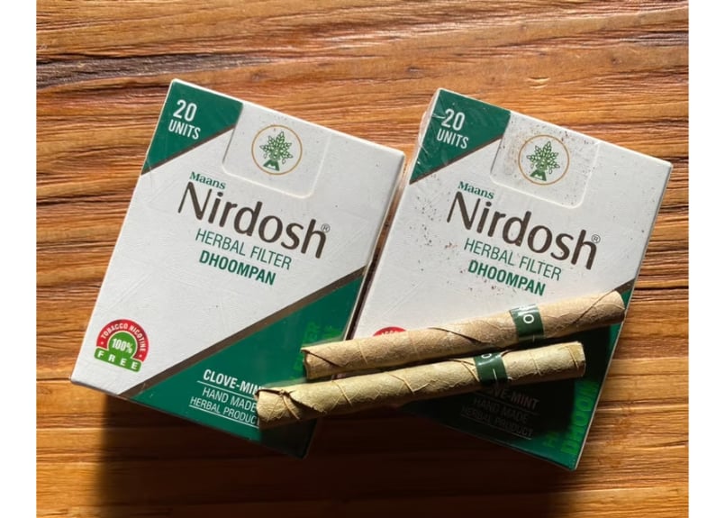 お試し用1箱】Nirdosh Herbal Filter Dhoompan 【オリジナル・ク