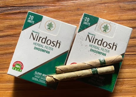 【2箱set】Nirdosh Herbal Filter Dhoompan 【オリジナル・クローブミント】
