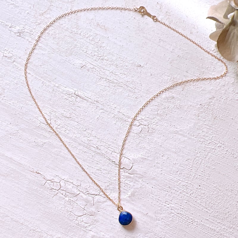 アフガニスタン産ラピスラズリマロン14kgfネックレス 12月誕生石