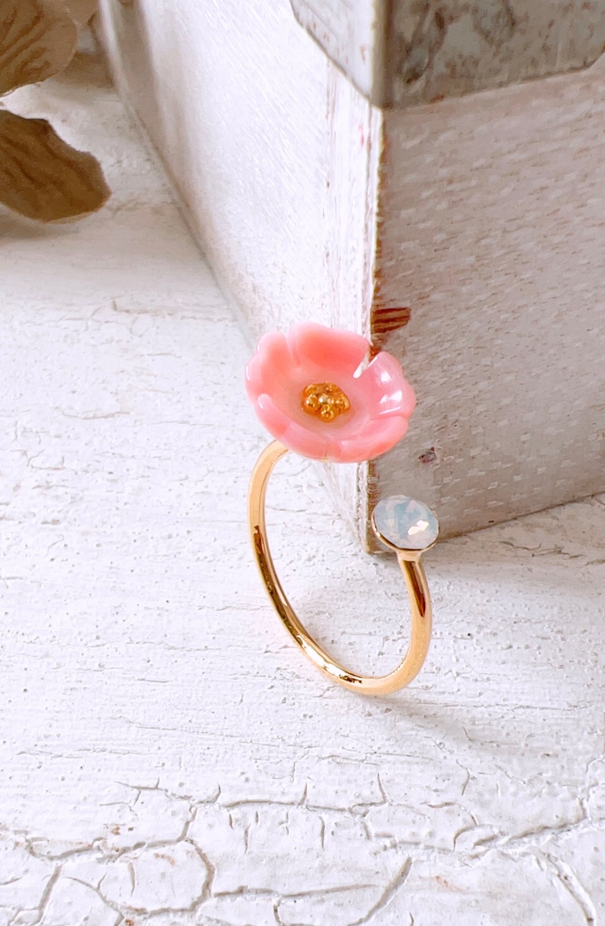 桜リング 約10号フリーサイズ / Sakura Ring🌸 size free 高品質クイー