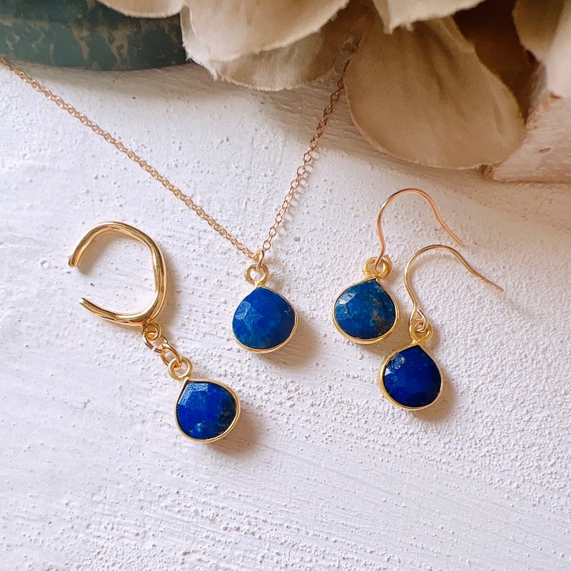 アフガニスタン産ラピスラズリマロン14kgfネックレス 12月誕生石 約9