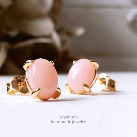 ピンクオパールピアス | STORES