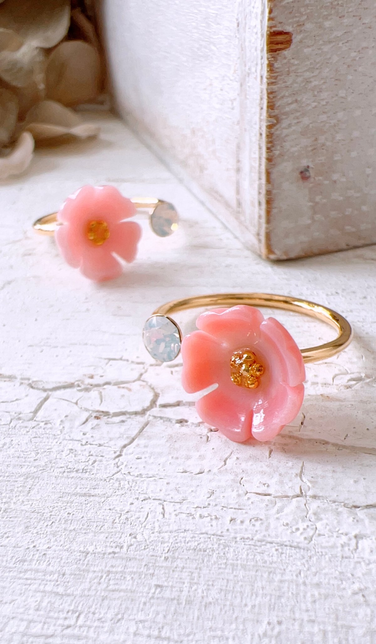 桜リング 約10号フリーサイズ / Sakura Ring🌸 size free 高品質