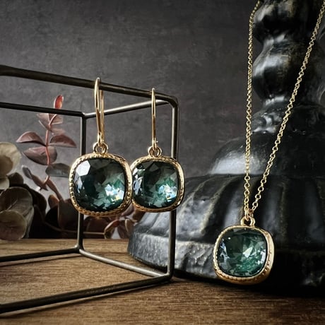 【Pine-green ignite 14kgf necklace】 約40cm