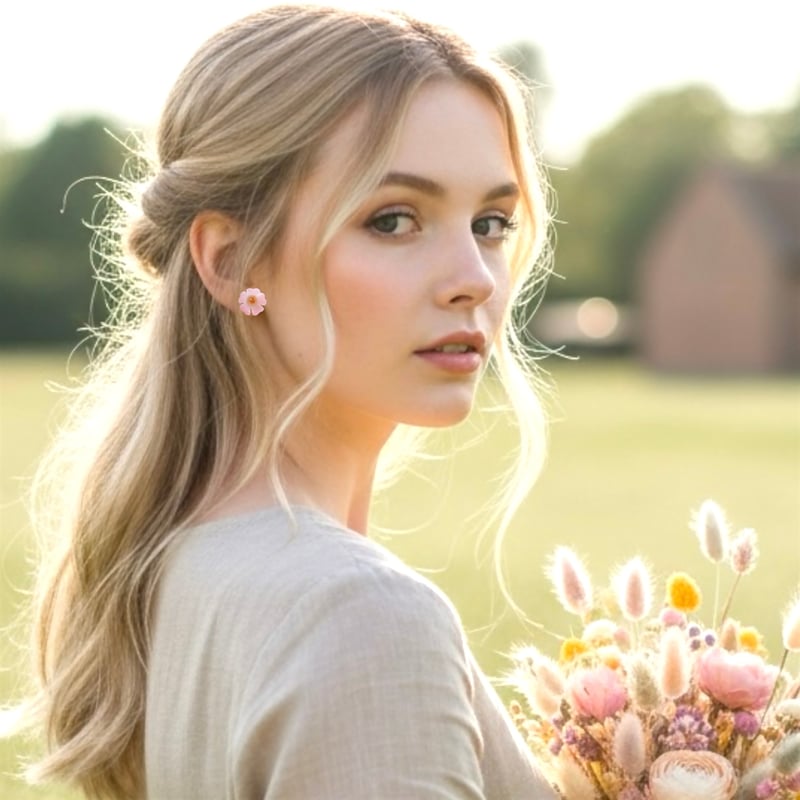 Kaya◆ヘリコニアカービングピンク&ブルーソーダライトピアス✧14kgf ポピー パワー リニア ピアス | ピアス | ケイト・スペード