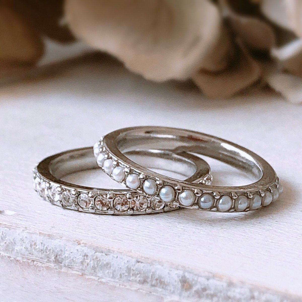 Swarovski ハーフエタニティ9号 SWAROVSKI ハーフ エタニティ v字 リング 50代 40代 30代 20代