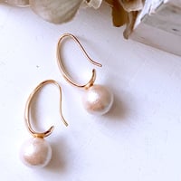 ピンクオパール♡未使用【アンク】K10 K18 天然石 フックピアス☆アガット 天然石ピンクオパール18kgpフックピアス 10月誕生石 Pink Opal