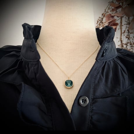 【Pine-green ignite 14kgf necklace】 約40cm