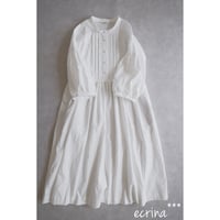 order:207ピンタックスタンドカラーワンピース（七分袖）（12月末お届け）