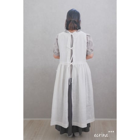 order：後ろリボンのエプロンワンピース（後あきタイプ）（12月末お届け）