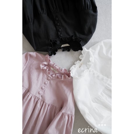 order：フリルカラーヨークワンピース（長袖）（12月末お届け）