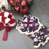 【予約】HAPPYJJANGGU♪Cross Rashguard【flower black】