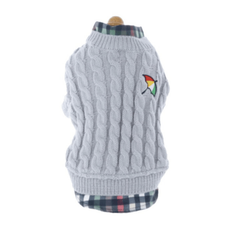 【即納】arnold palmer...ケーブルセーター gray♪