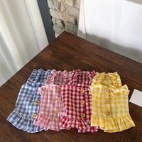 【即納】チェック柄ワンピース♪ 4color