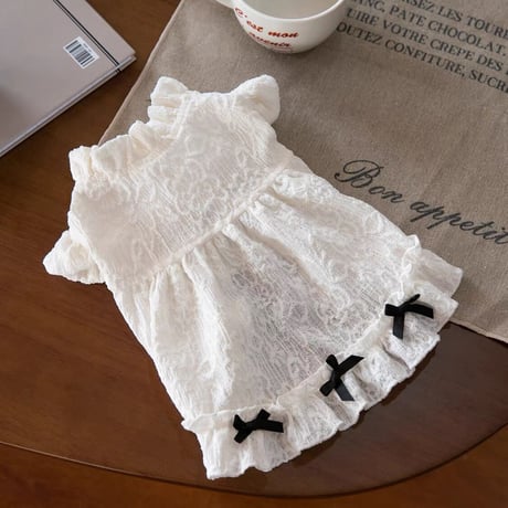 【即納】white lace one-piece