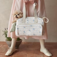 【即納】小花柄キルティングキャリーバッグ♡
