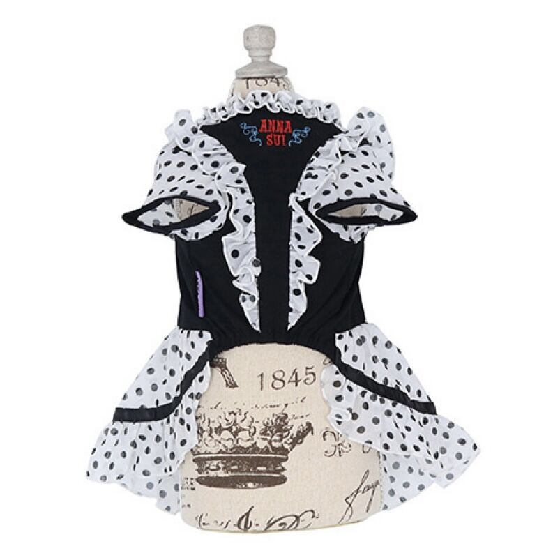 即納】ANNA SUI ドット柄シフォンワンピース | un seul dog's STORE