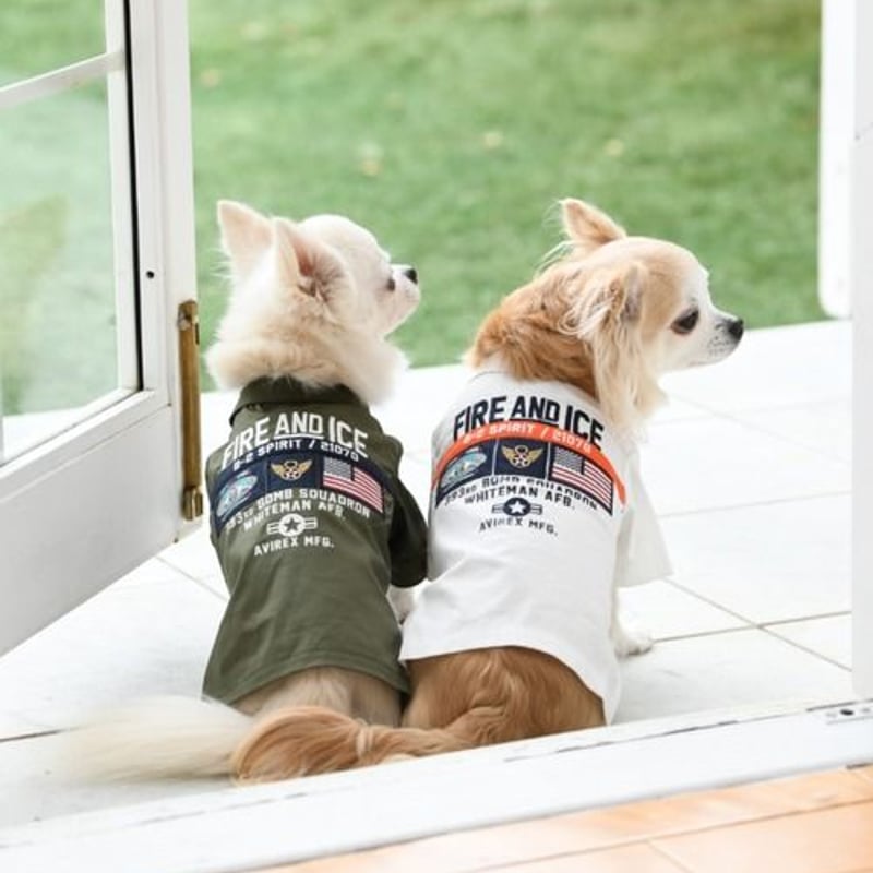 即納】AVIREX ワッペン刺繍がカッコ良い犬服 | un seul dog's STORE