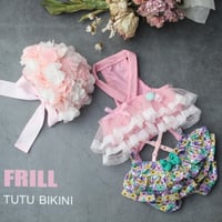 【予約】HAPPYJJANGGU♪ Frill tutu pink Bikini