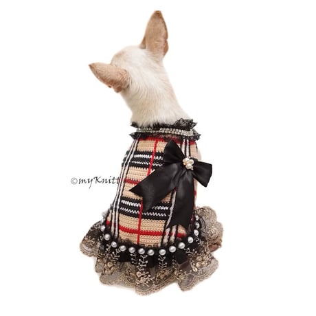 【予約】 Burberry Check Dress Crochet