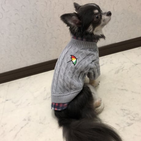 【即納】arnold palmer...ケーブルセーター gray♪