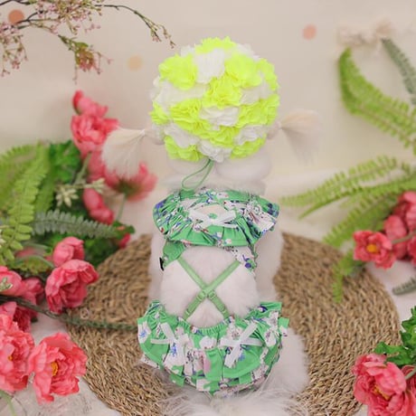 【予約】HAPPYJJANGGU♪ cross bikini flower