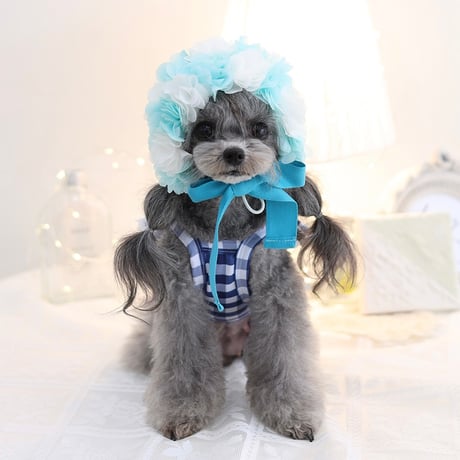 【予約】HAPPYJJANGGU♪ Joyful Cross Bikini Blue Check