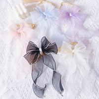 【即納】tulle ribbon elegant choker