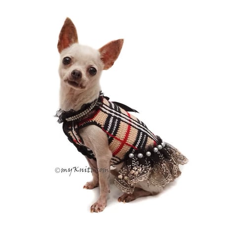 【予約】 Burberry Check Dress Crochet