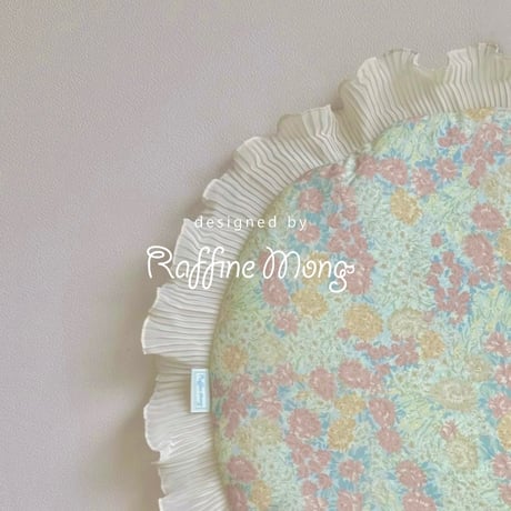 【予約】Raffine Mong ... Liberty Flower Round Cushion