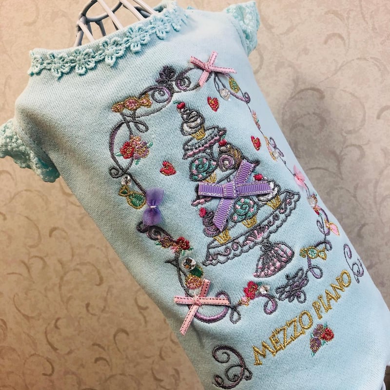 即納】mezzo piano♪ ビッグケーキ刺繍♡ | un seul dog's STORE