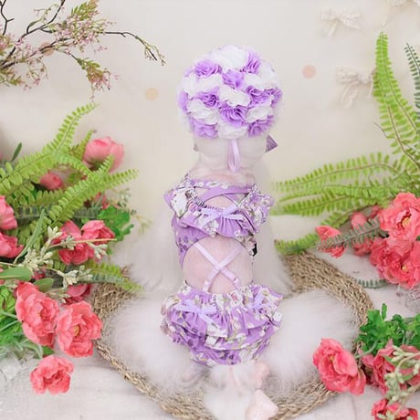 【予約】HAPPYJJANGGU♪ cross bikini flower