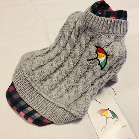 【即納】arnold palmer...ケーブルセーター gray♪