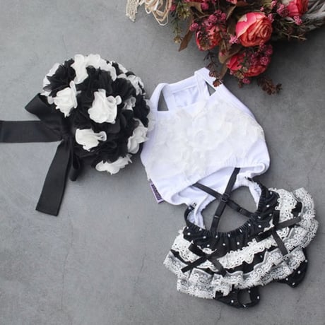 【予約】HAPPYJJANGGU♪Black Dot Frill  Bikini