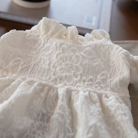 【即納】white lace one-piece
