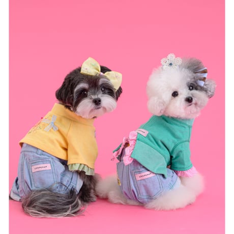 【予約】comocomo...denim blue flower