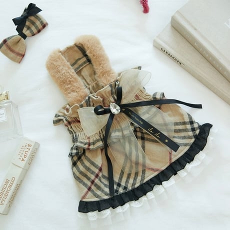 【即納】ilo ilo...Smocking Check ops - Beige