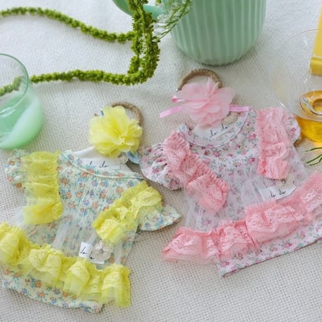 【予約】ilo ilo...Bebe Flower Ts