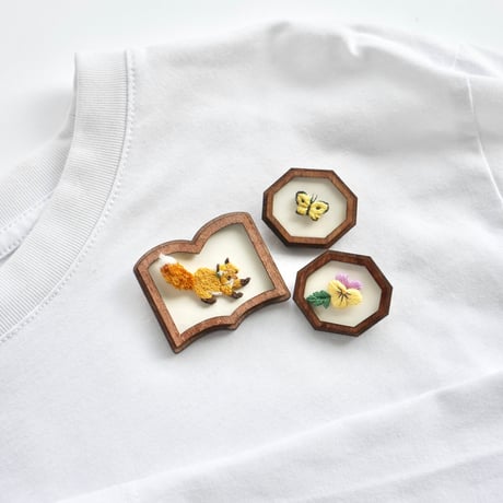 【限定】いとしの「こぎつね」ブローチ（ちいさなあなたといっしょにver.）