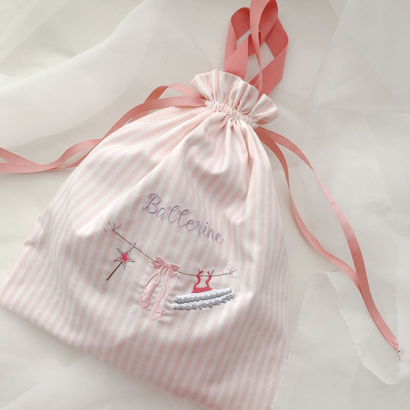 バレリーナ巾着バッグ | MYbroderie