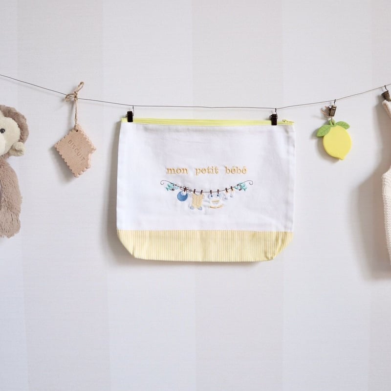ベビーポーチ【mon petit bebe】 | MYbroderie