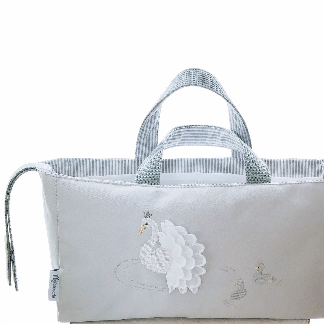 swan stroller organizer | MYbroderie