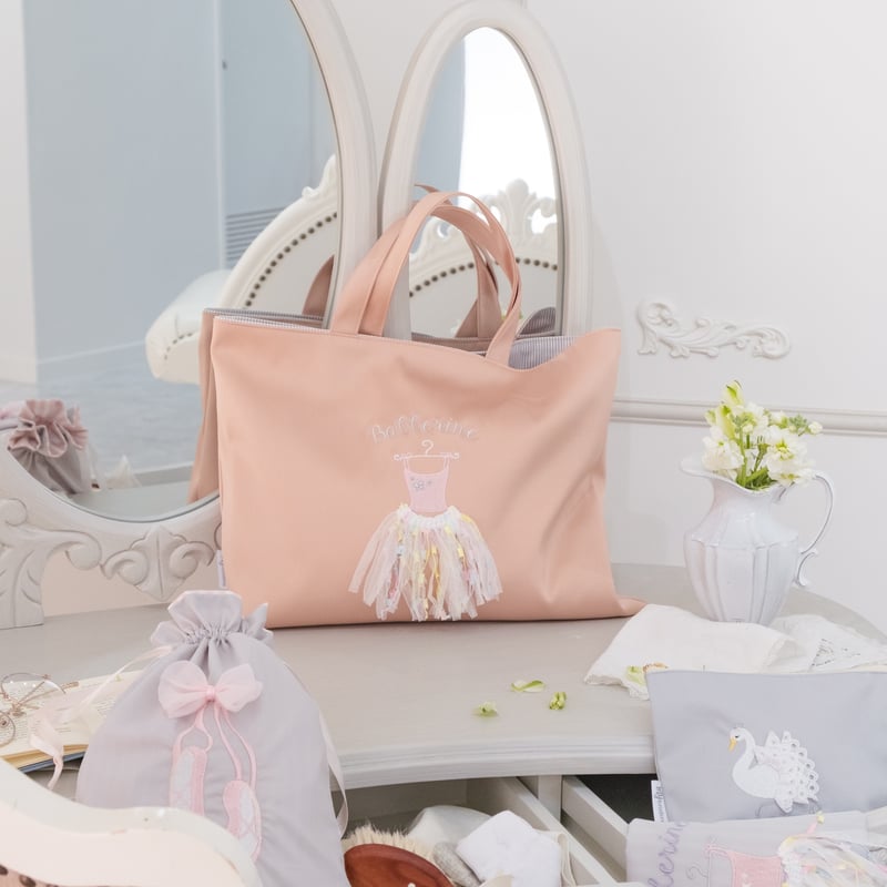 Mojocamar レッスンバッグ バレリーナ バレリーナレッスンバッグ -pink- | MYbroderie