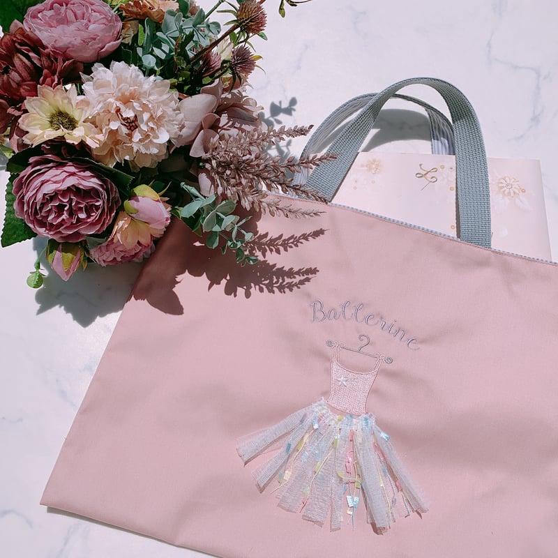 バレリーナレッスンバッグ -pink- | MYbroderie