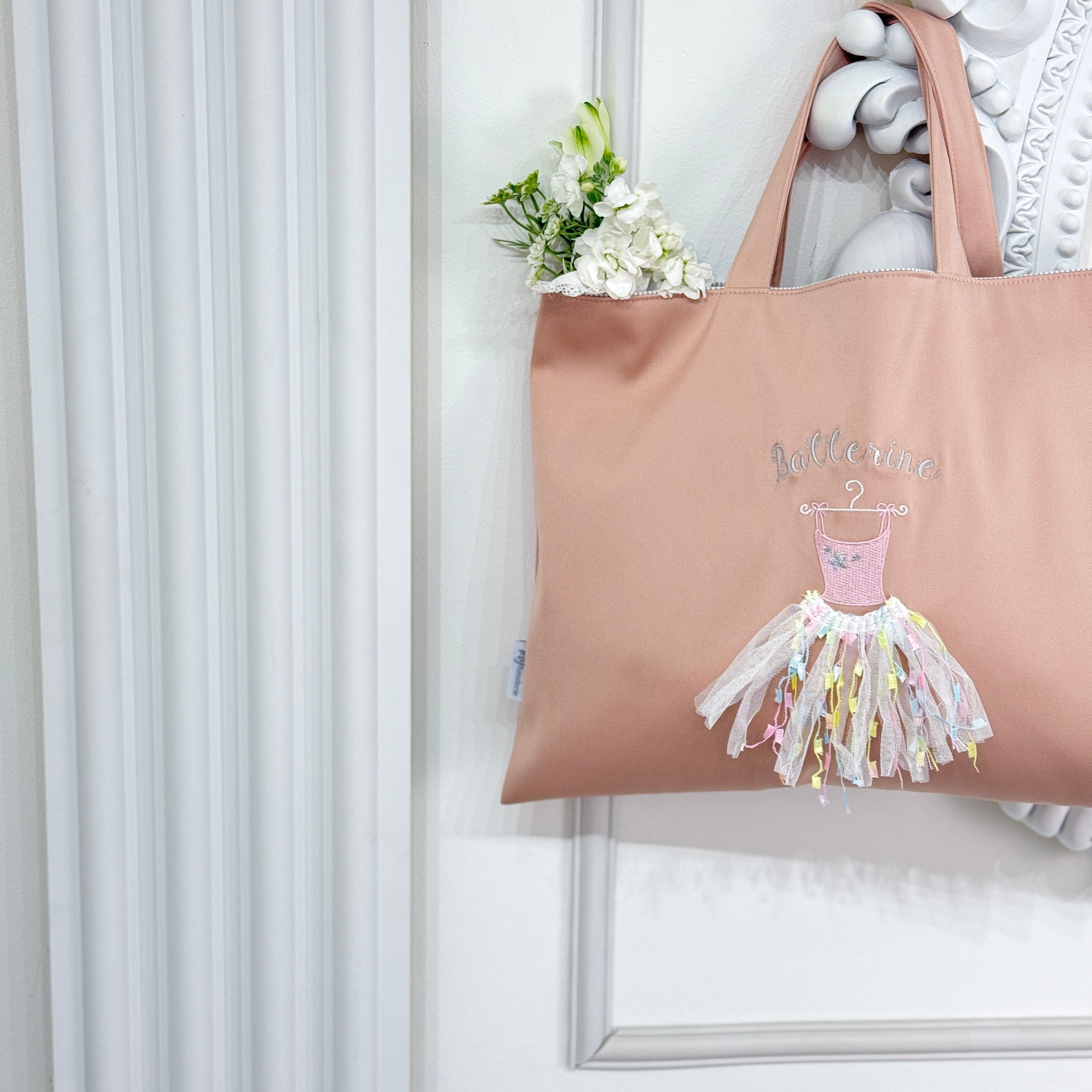バレリーナレッスンバッグ -pink- | MYbroderie