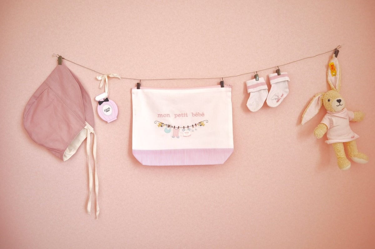 ベビーポーチ【mon petit bebe】 | MYbroderie