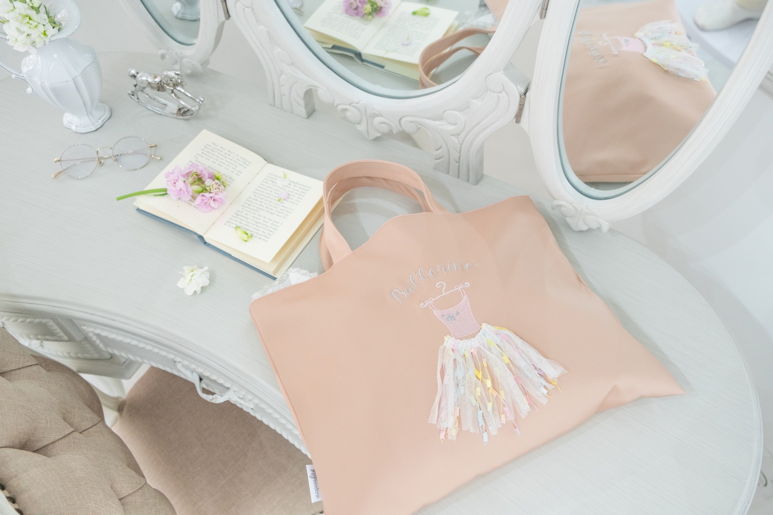 バレリーナレッスンバッグ -pink- | MYbroderie