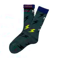 【ching&co.】"カミナリ" SOCKS / GREEN